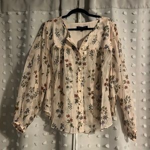 Sheer Floral Eloquii Blouse size 20